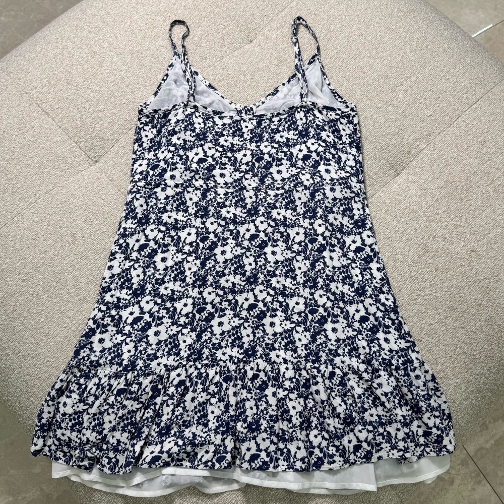 Rails Navy White Floral Button-Front Mini Dress Size Small - Picture 5 of 6